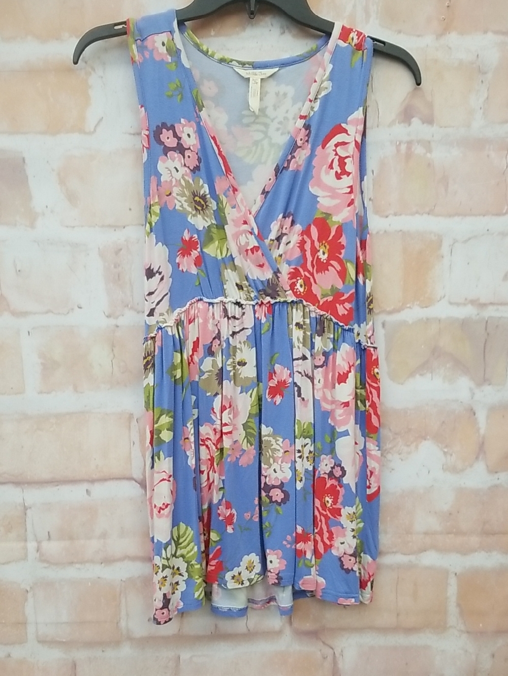 Matilda Jane Light Blue Floral Scoop Neck Top